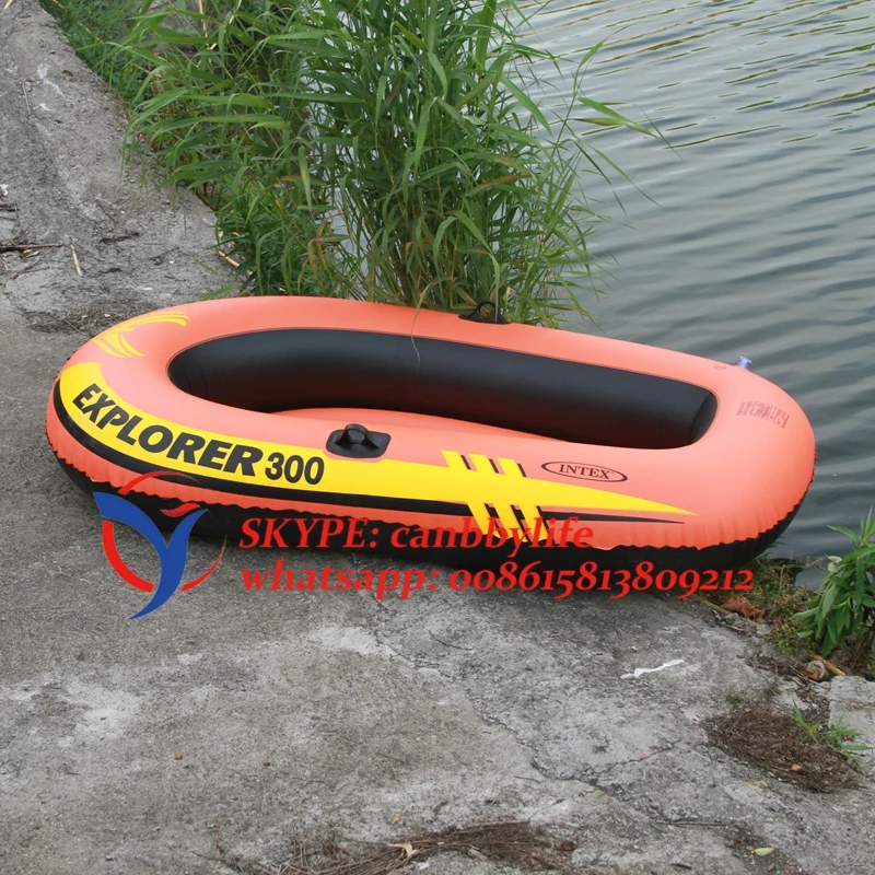 Три человека Intex Explorer 300 надувной плавательный бассейн водная игра гоночная лодка