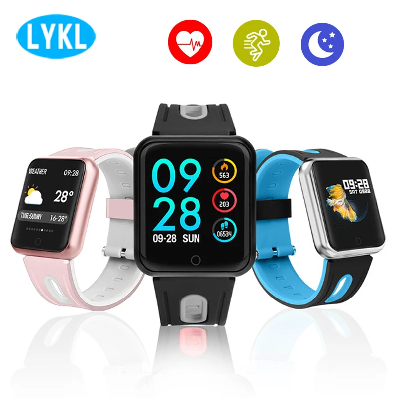 

Smart watch P68 band IP68 supports Dynamic heart rate/blood pressure monitor Portable adsorption metal strap fitness bracelet
