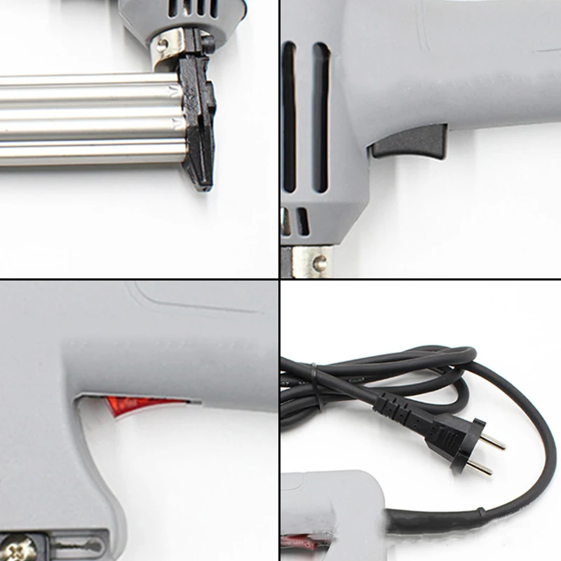 220V F30 Electric Straight Nailer Device Woodworking Wrench Kit Portable Nail Gun Nail Stapler Power Tool Mayitr