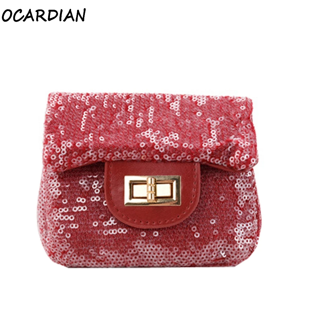 OCARDIAN сумочки, кошельки для монет, маленькие прозрачные сумочки, летние детские сумочки для девочек, с блестками, с принтом, на плечо, модная сумка-мессенджер, Прямая поставка A25