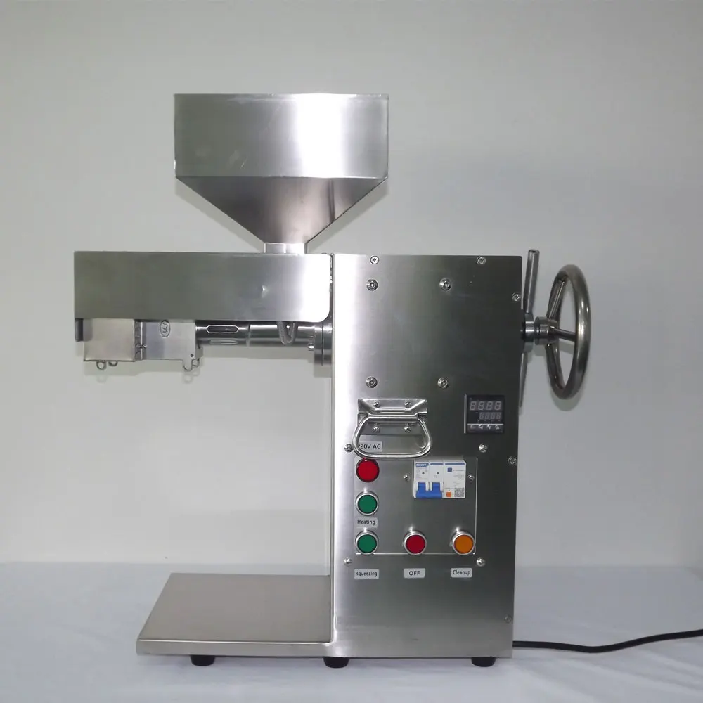 Commercial oil press machine 110V/220V stainless steel oil presser peanut oil presser for sesame/pinenut/rapeseed/flaxseed/nut 6