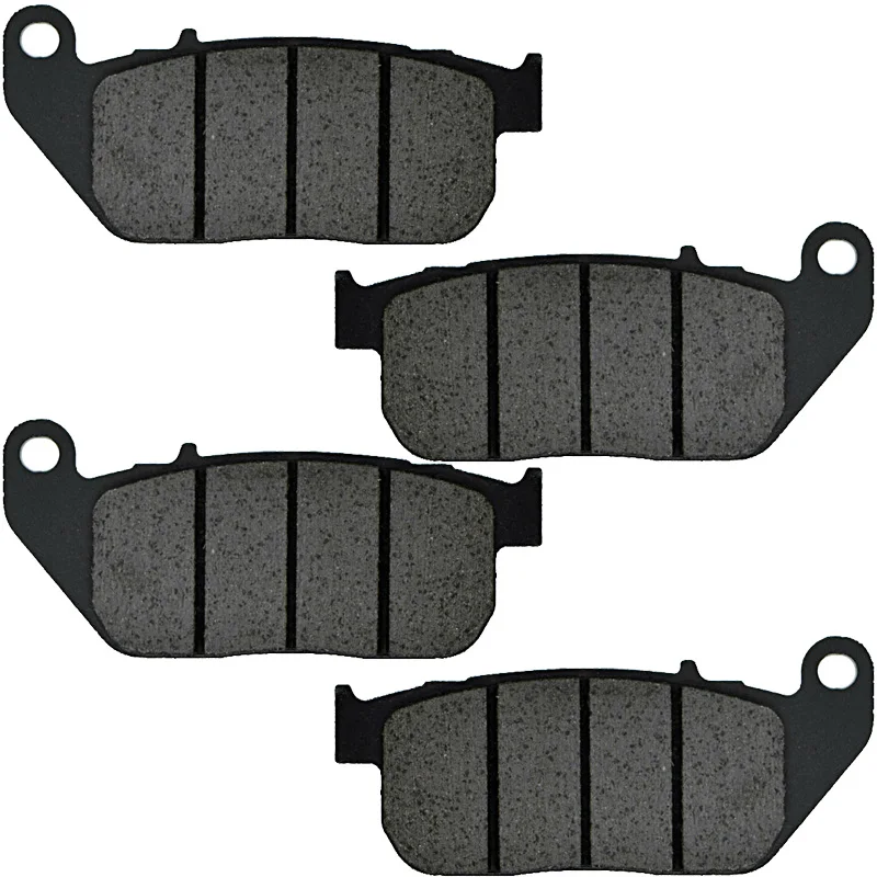 Front 2 pairs Мотоциклетные Передние Задние тормозные колодки диски для Harley Davidson XL883 XL883R XL1200R XL 883 R XL 1200 R Roadster Sportster 2004 - Цвет: Front 2 pairs