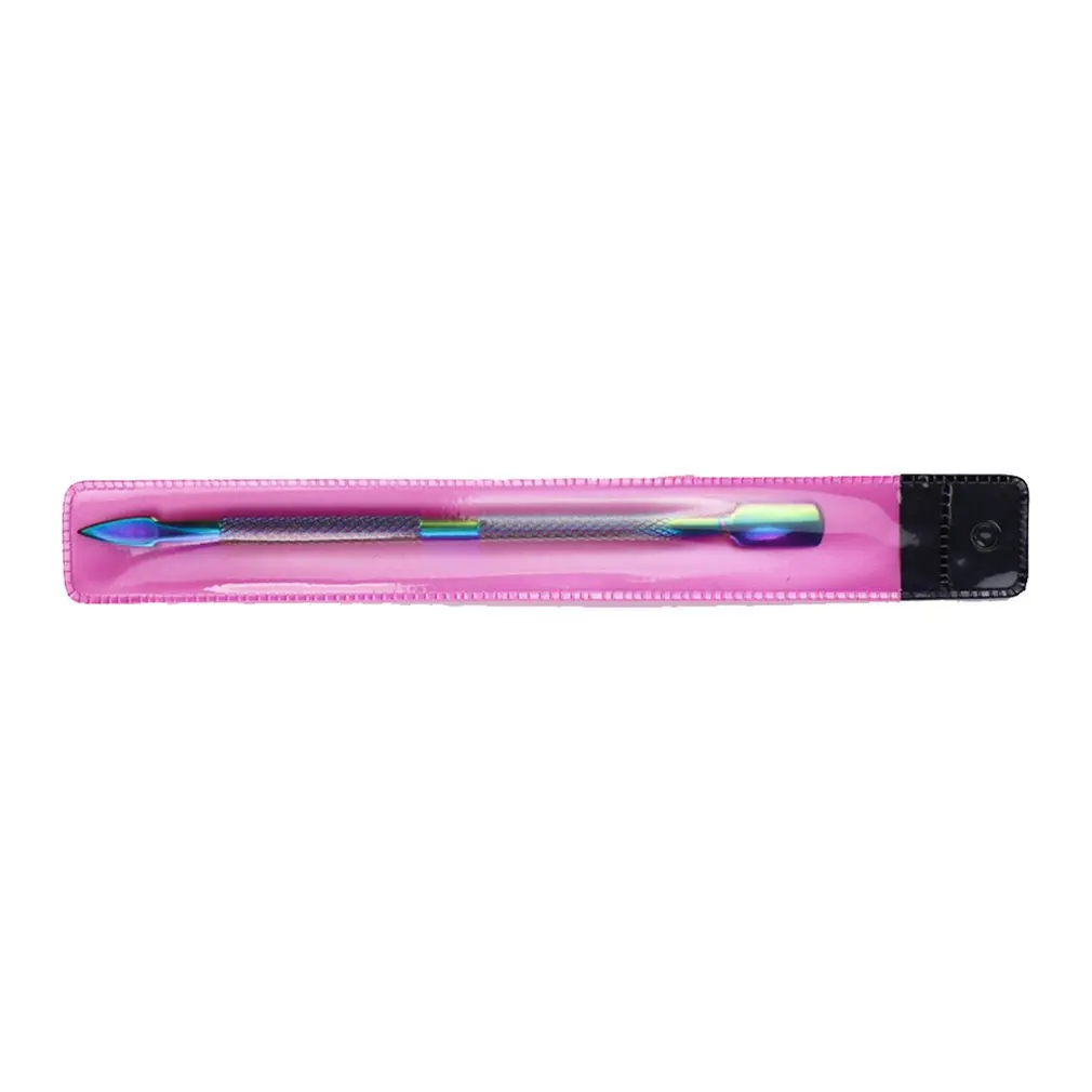 Rainbow Cuticle Pusher Stainless Steel Cuticle Remover and Cutter Manicure Nail Art Tool Set Professional Cuticle Nippers