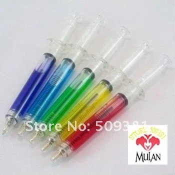 

100 pcs/Lot, Free Shipping, Wholesale, Promotion Novelty Pen, Syringe Style Ballpoint Pen, Doctor and Nurse Pen, Lovely Gift