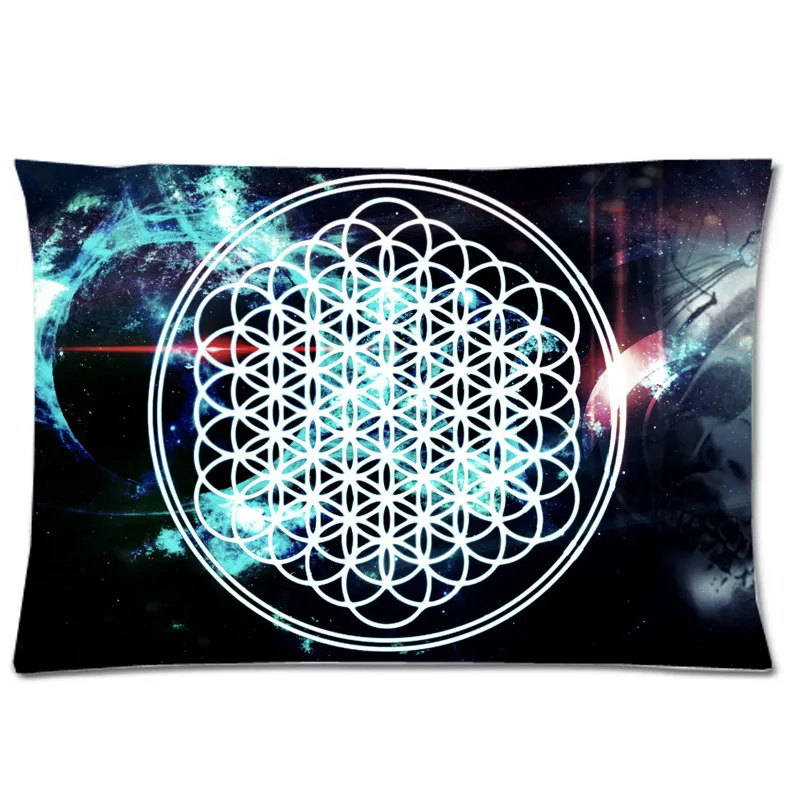 Bring Me The Horizon Двусторонняя наволочка, декоративный чехол для подушки, полиэфирная подушка, Прямоугольная подушка, чехол 20*30 дюймов
