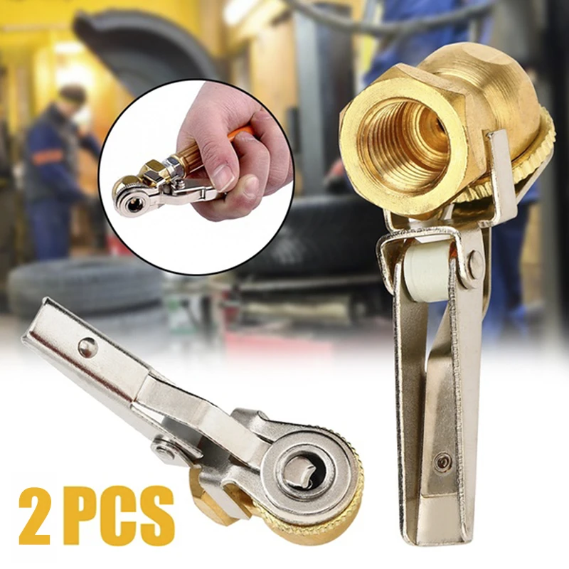 

Tire Repair Tools 2pcs Ball Foot Car Chunk 1/4" NPT Clip-On Ball Foot Auto Car Air Chuck Tire Tyre Inflator Fitting Kit
