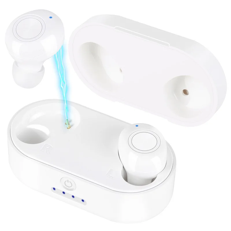 twins white earphone TOPROAD Bluetooth 5,0 TWS наушники беспроводные стерео наушники-вкладыши гарнитура с микрофоном Handsfree - Цвет: twins white earphone