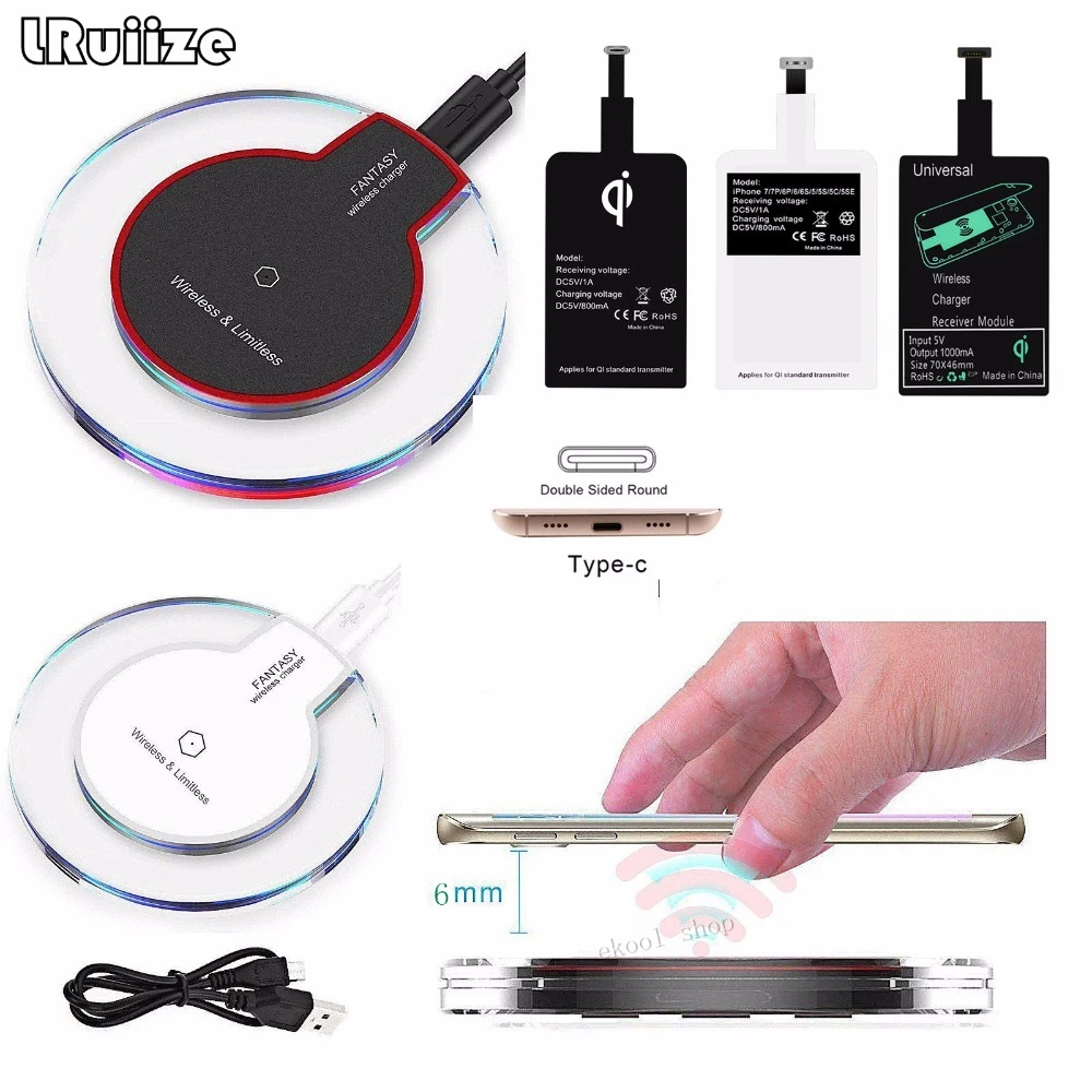 Cargador Universal para móvil, adaptador de inducción de carga para iPhone, Xiaomi, Android y Letv tipo charger|wireless charger universalqi wireless charger - AliExpress