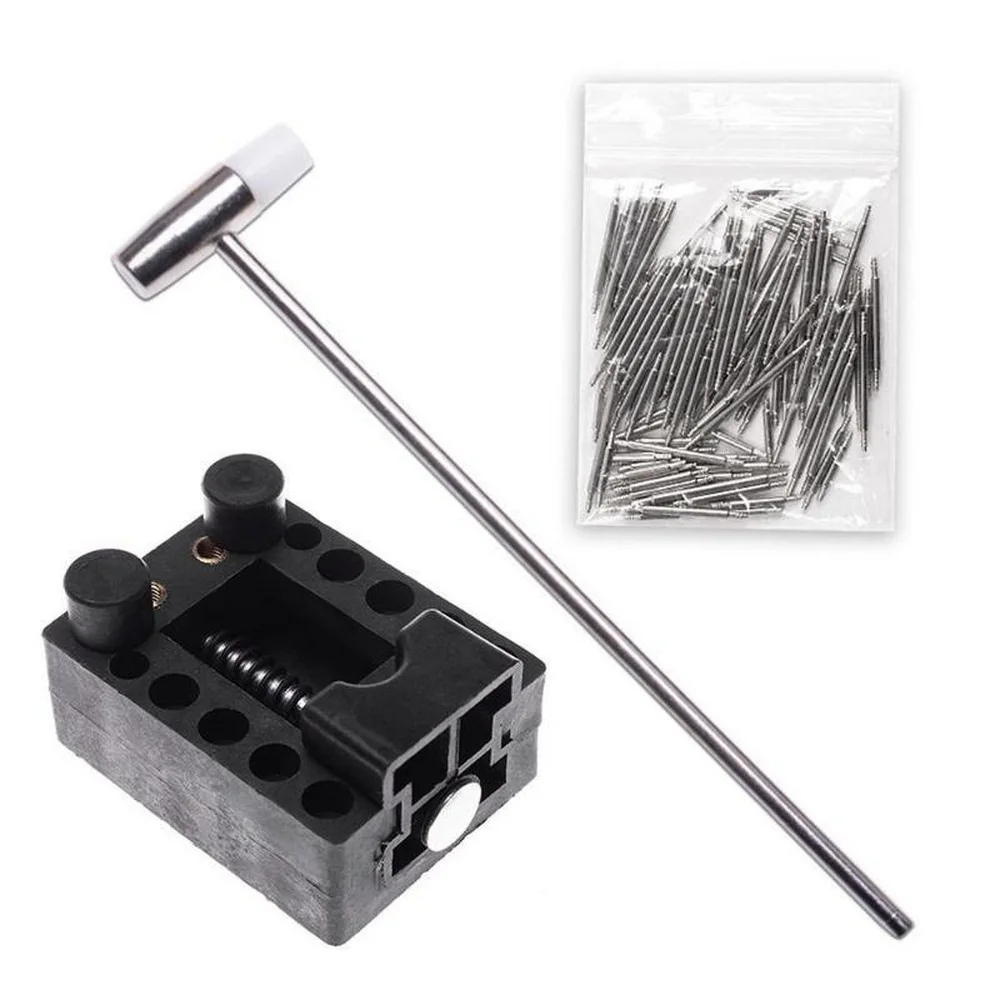 147Pcs Watch Repair Tool Kit Unpacker Link Spring Stick Remover Small Screwdriver Hammer Watch Precision Gadget Kit Tools