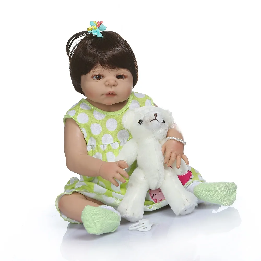Эксклюзивная кукла DOLLMAI reborn silicoen reborn baby dolls милое лицо девочка для детей подарки на день рождения одежда модель игрушки bebes