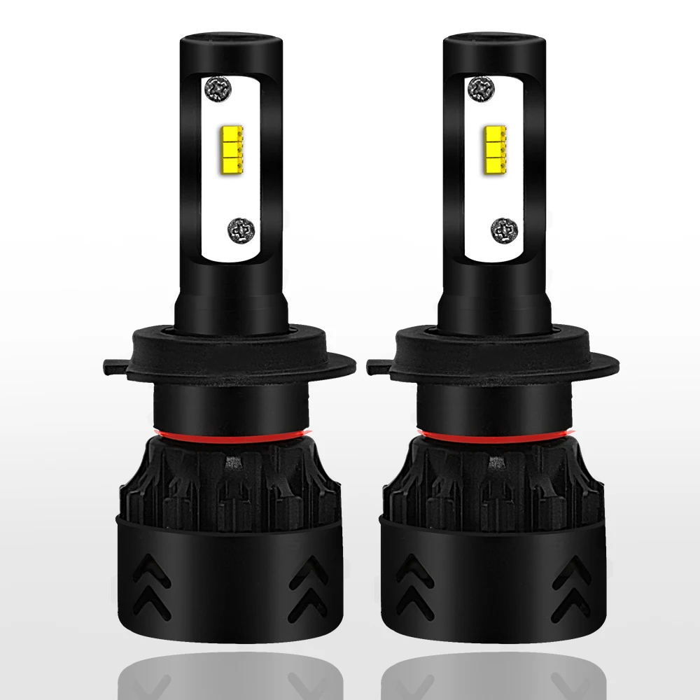 2 X H7 Mini8 COB Светодиодный фар автомобиля лампы дневного света 25 W(4800LM 9 V-36 V IP68 Водонепроницаемый 6000 K 200 м дальность луча 360 градусов лучевой для все в одном