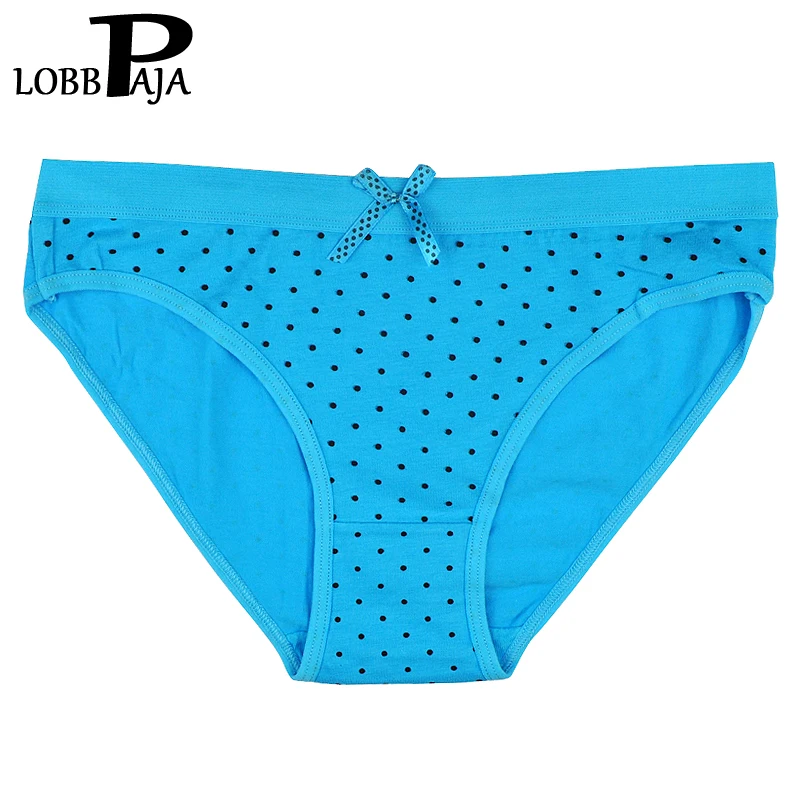Женские хлопковые трусики LOBBPAJA в горошек 6 шт./партия|knickers lingerie|ladies knickerssexy panties |