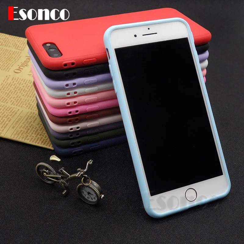 

Silicone Rubber Case for Iphone 7 Case for Iphone 6Plus 6sPlus 8 8Plus Super Soft Mobile Phone Cover for Iphone X 6 6S Case