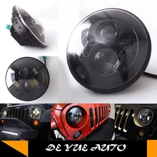 Дешевая цена 75 Вт Светодиодная подсветка для машины 12 В внедорожный свет с высоким низким лучом и точка докажет для J-eep Wrangler внедорожный 4x4