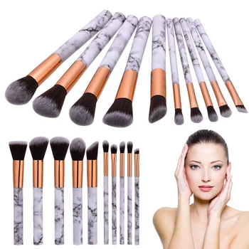 

ELECOOL 10PCs makeup brushes set Texture Handle Foundation Concealer Eyeshadow Eyebrow Blusher makeup brush kit Cosmetic Tool