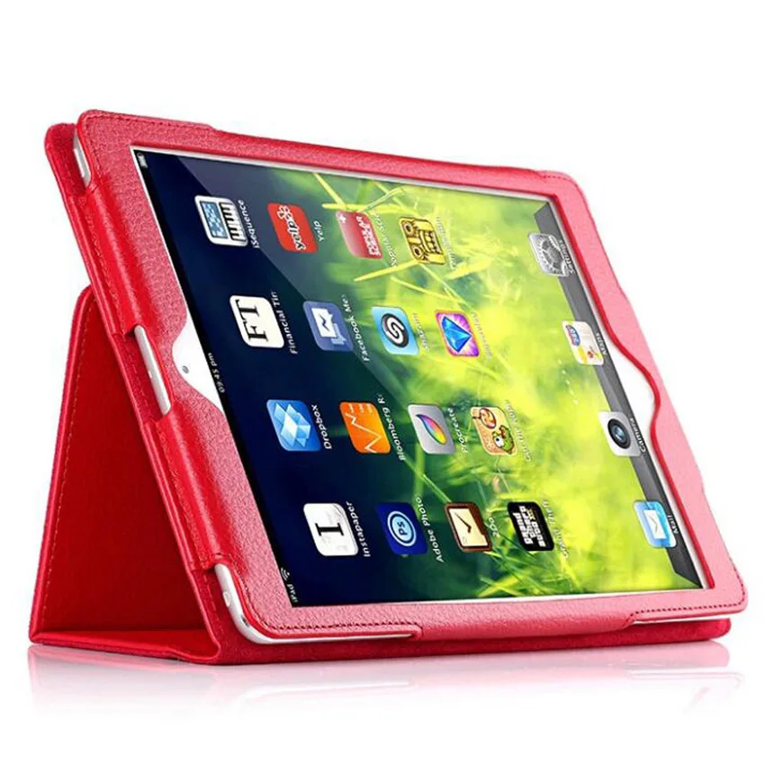 Твердый чехол для iPad 9 7 2017 умный магнитный авто сна Wakeup подставка PU A1822 A1823 с
