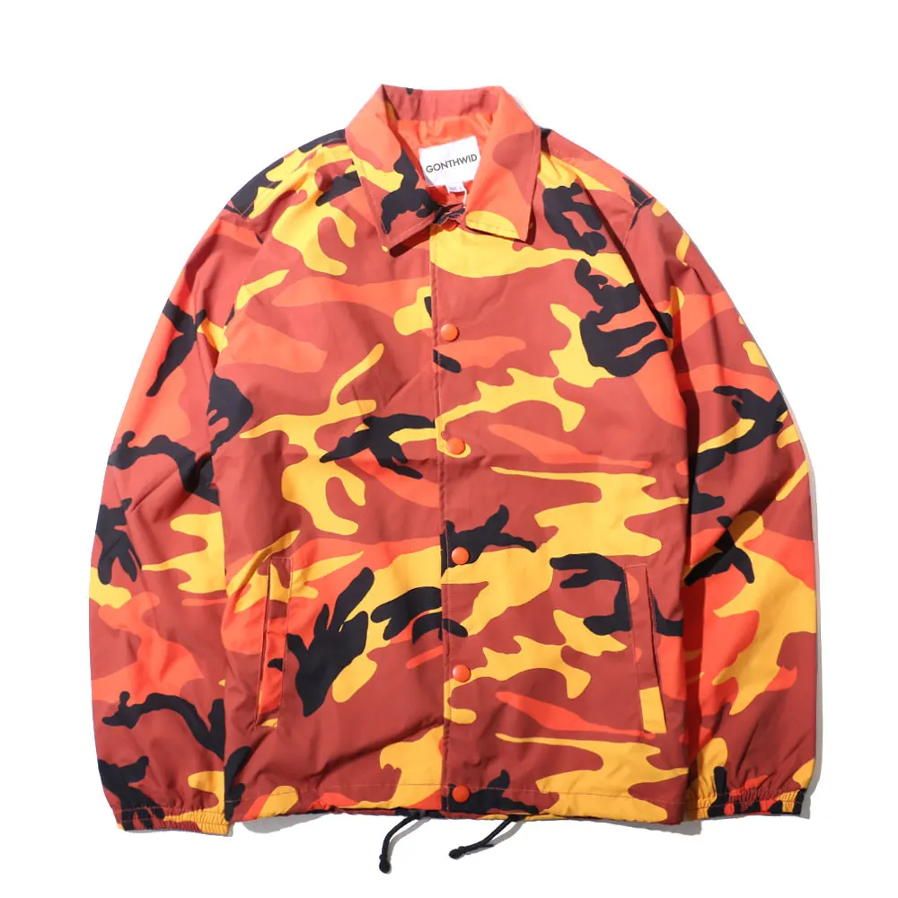 Color Camo Windbreaker Coaches Jackets 8