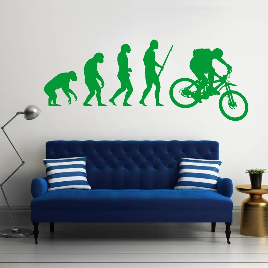 Darwin EVOLUTION OF MAN MOTORCROSS wall art sticker room decal