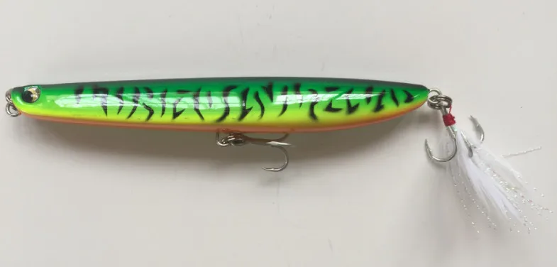 3 Ufishing плавающая рыболованя приманка карандаш приманка 12 см 19 г литая жесткая наживка 6# перо Крючки Бас щука приманки 1 шт./партия - Цвет: 3