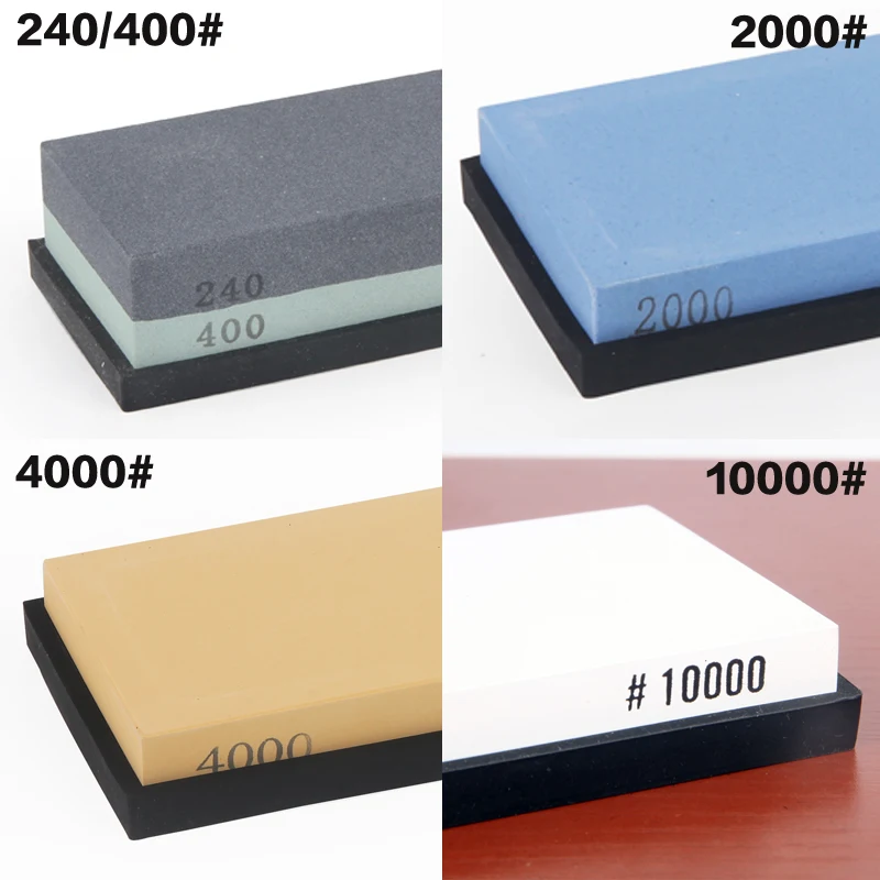 

RSCHEF whetstone set 4 pcs professional knife sharpener knife stone 240/400 10000 4000 grit honing stone sharpening for a knife