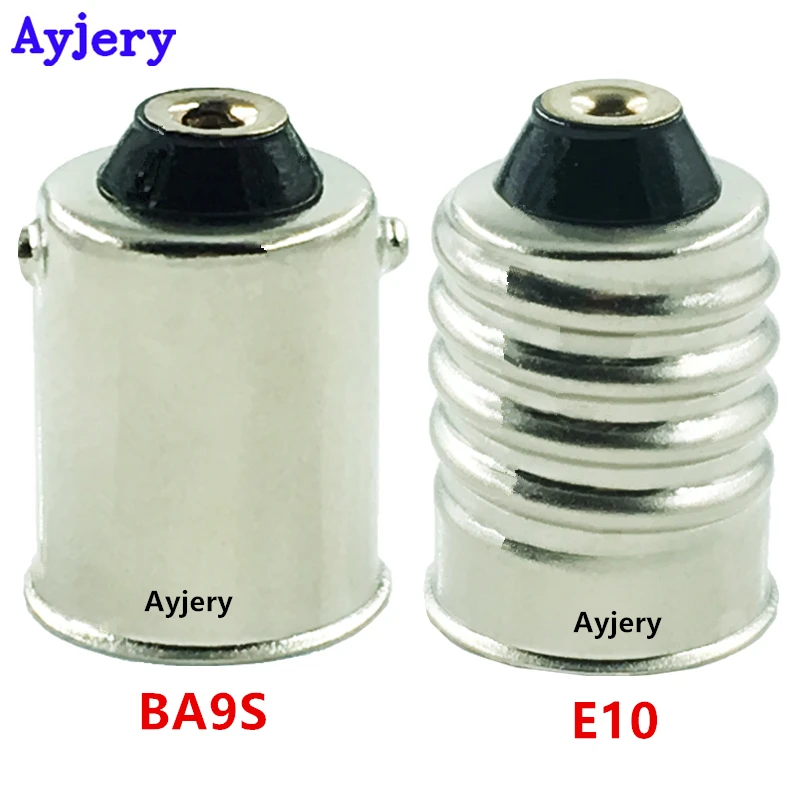 

AYJERY 100X Single Contact Bayonet MIX E10 BA9S Lamp Bases Light Socket BA9S Lamp Holder E10 Socket For Auto Light Bulb