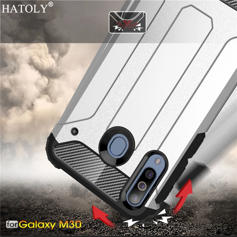 

For Samsung Galaxy M30 Case Silicone TPU Armor Shell Hard PC Back Phone Cover For Samsung Galaxy M30 Case For Samsung Galaxy M30