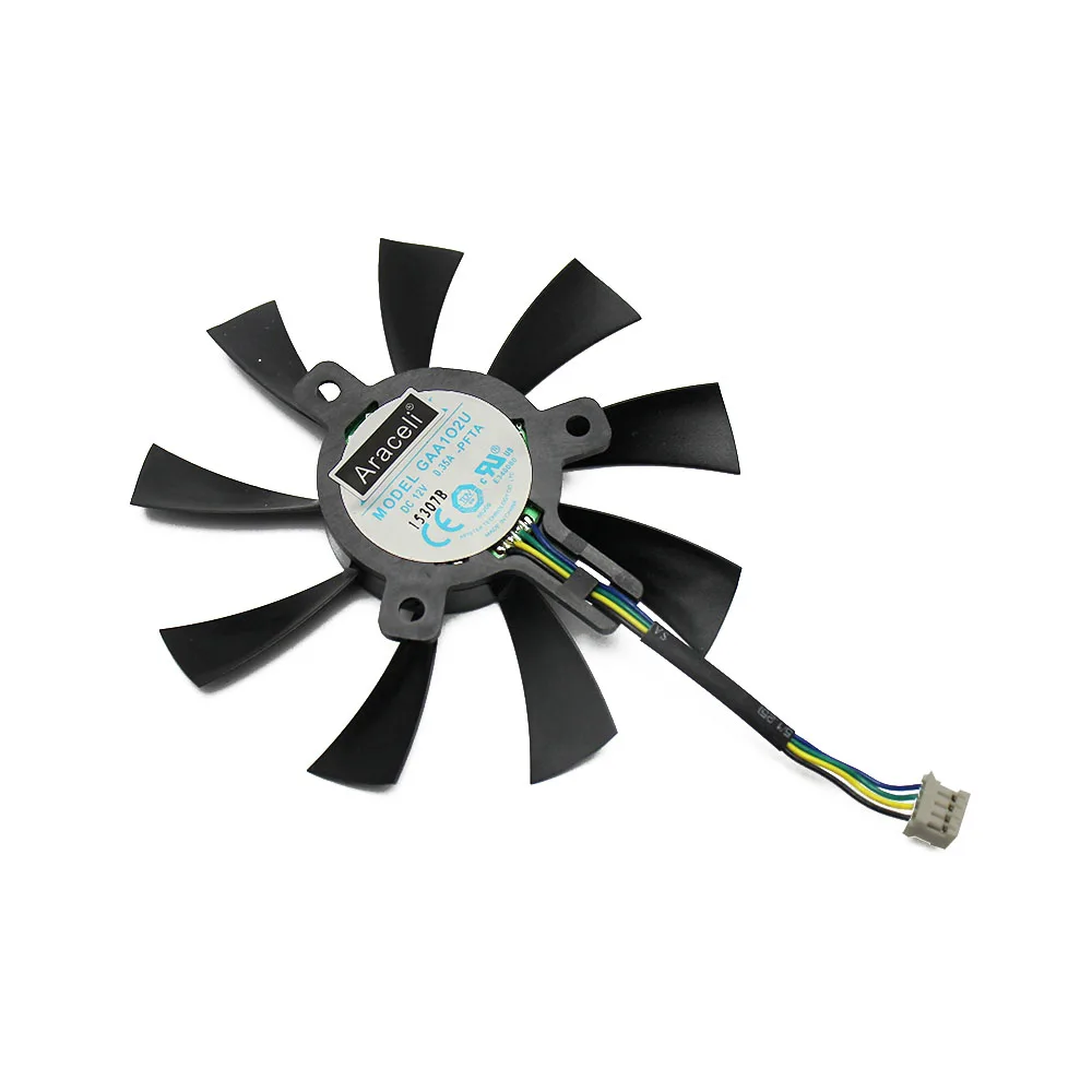 GAA1S2U GAA1O2U DC12V 0.35A For DATALAND PowerColor R7 360 260X VGA Fan For Sapphire R7 360 2G D5 OC Graphics Card Cooling Fan