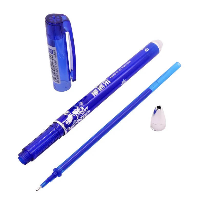 Buy 2 get 2 Free 2 Pcs Gel Pen 0.5mm Tip Blue Ink Erasable Pen Student Stationery Magic Pen Writing Pen Office Writing Supplies