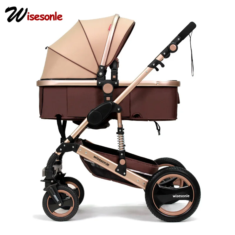 Wisesonle, детская коляска, 2в1, коляска, лежащая или амортизирующая, складной светильник, вес, двусторонний, для детей, четыре сезона, Россия