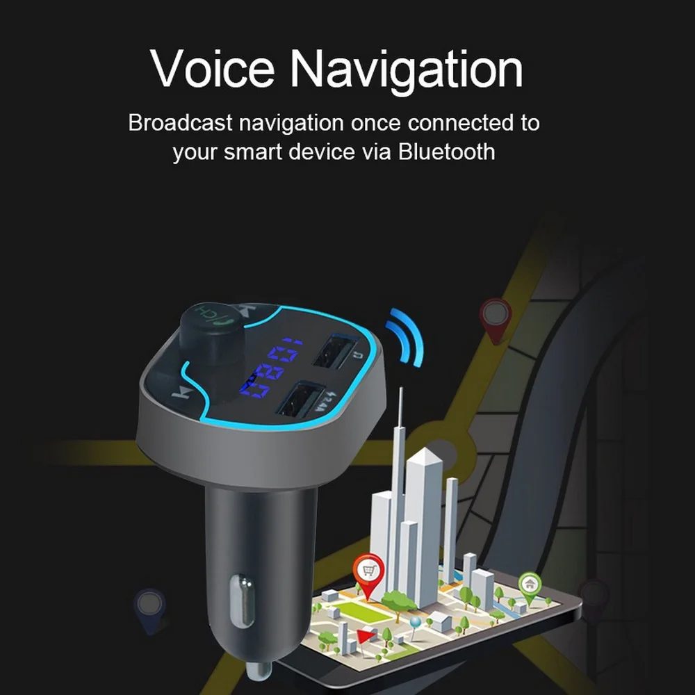 Автомобильный MP3-плеер Универсальный Bluetooth беспроводной fm-передатчик Комплект двойной зарядное устройство USB Авто mp3 Bluetooth громкой связи
