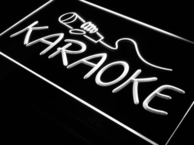 I444 караоке Lounge Box клуб логотип светодиодный неоновый свет знаки включения/выключения 20+ цвета 5 размеров