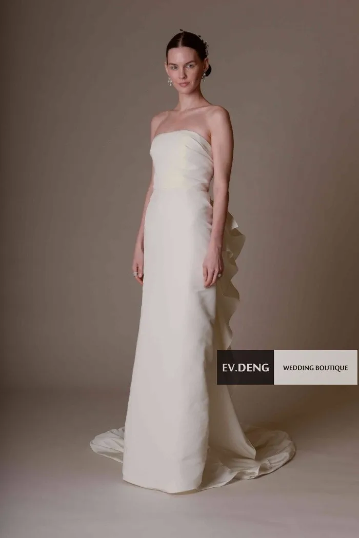 Сексуальный Пол-длина Атласные оборки длинные распродажа, sweetangel vestido de Noiva Casamento Свадебные платья для матери невесты