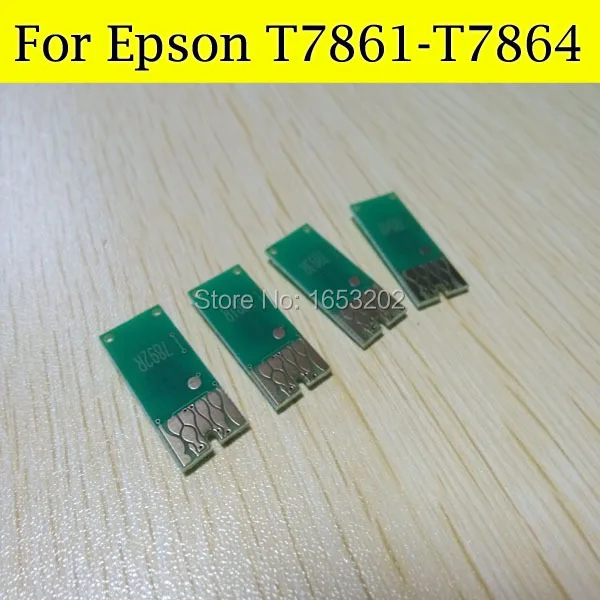 5 компл./лот T7861 T786 786 картридж чип для Epson T7861-T7864 для Epson WF-4630 WF-4640 WF-5190/WF-5110/WF-5620/WF-5690