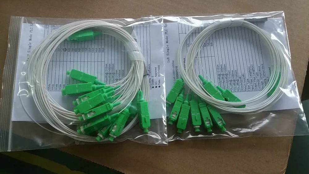 30 шт. FTTH 1X8 SC APC/UPC мини PLC сплиттер одномодовый волоконно-оптический