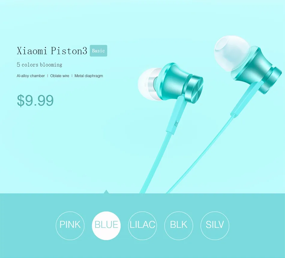 Xiaomi Piston Basic Fresh color Value Edition версия поколения 3-е наушники серии наушники-вкладыши Reddot дизайн награда
