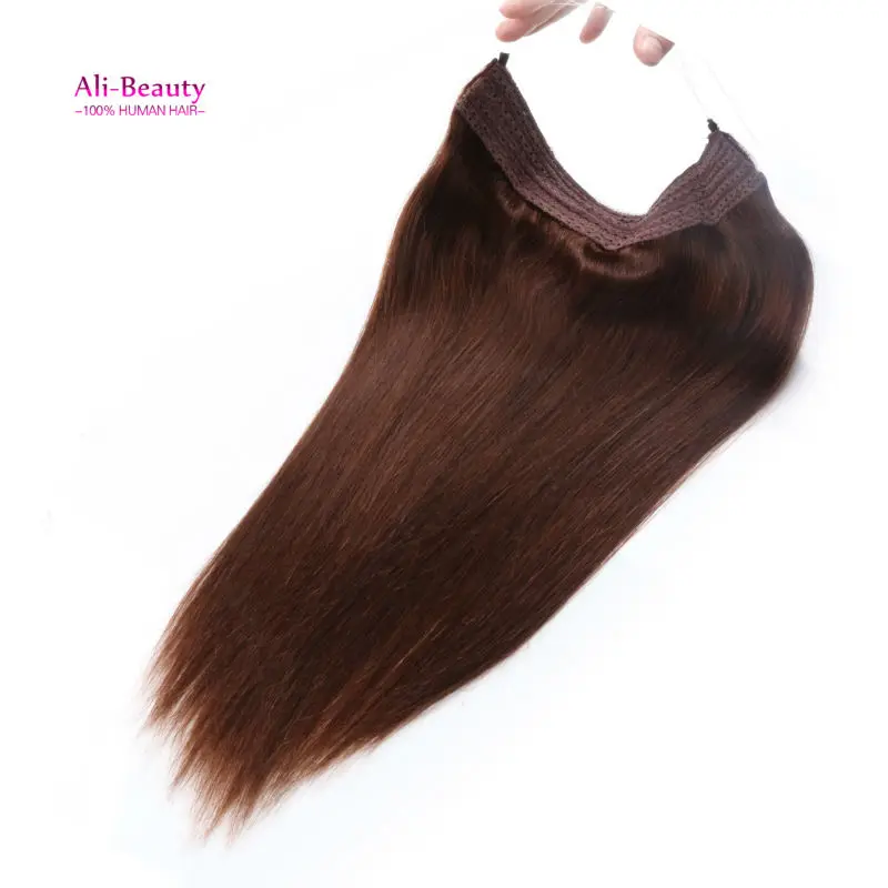 

2016 Blonde Fish Wire Hair Weave Extensions 1pc Malaysia Remy Hair Extensions 18 inches Long Straight Hair Fish Wire Weaving