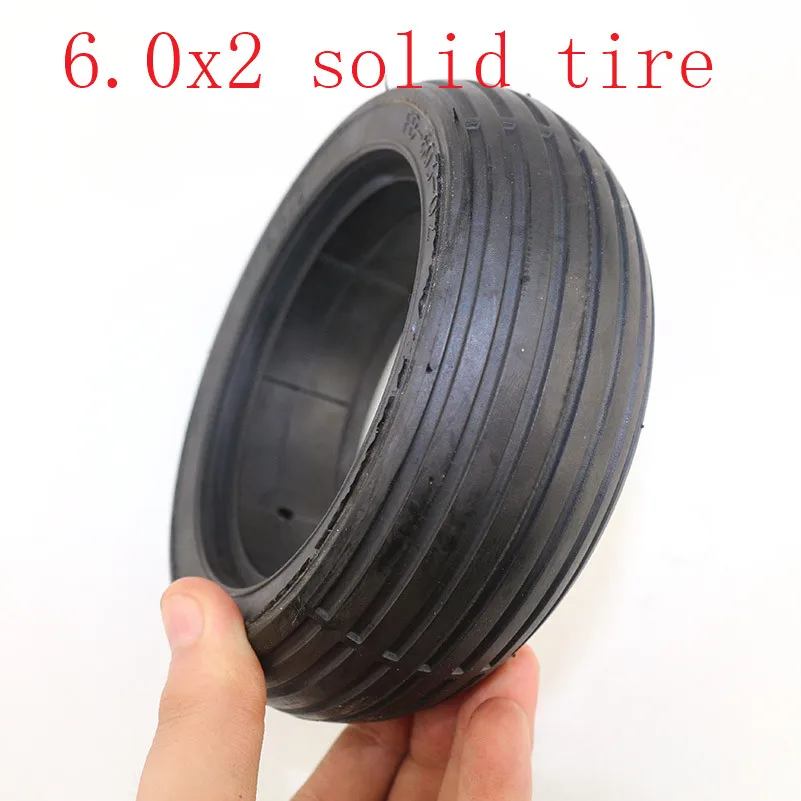 Высококачественный 6,0x2 резиновый твердый tire6X2 подходит для электрического сбалансированного автомобильного электрического скутера