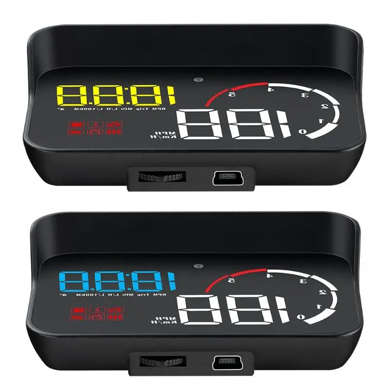 M10 автомобиля HUD OBD II OBD2 лобового стекла Авто Head Up Дисплей проектор Overspeed Предупреждение Системы Напряжение сигнализации