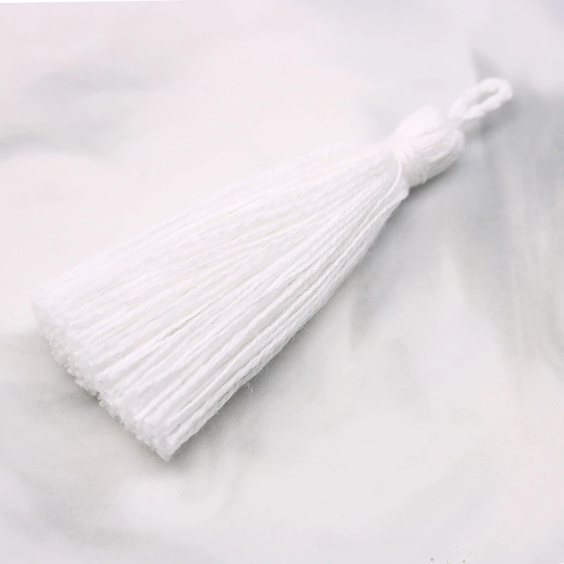 20PC 6CM Mini Pure Cotton Tassel Home Textile Curtain Clothing Pendant Tassels DIY Jewelry Making Charms Pendants Craft Tassels