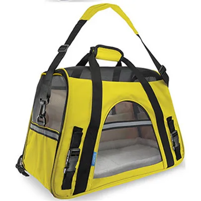Yellow Рюкзак для домашних животных, кошек, собак, рюкзак для домашних животных, плюшевый пудель, чехол для переноски, клетка для собак, переносная дорожная сумка для домашних животных - Цвет: Yellow
