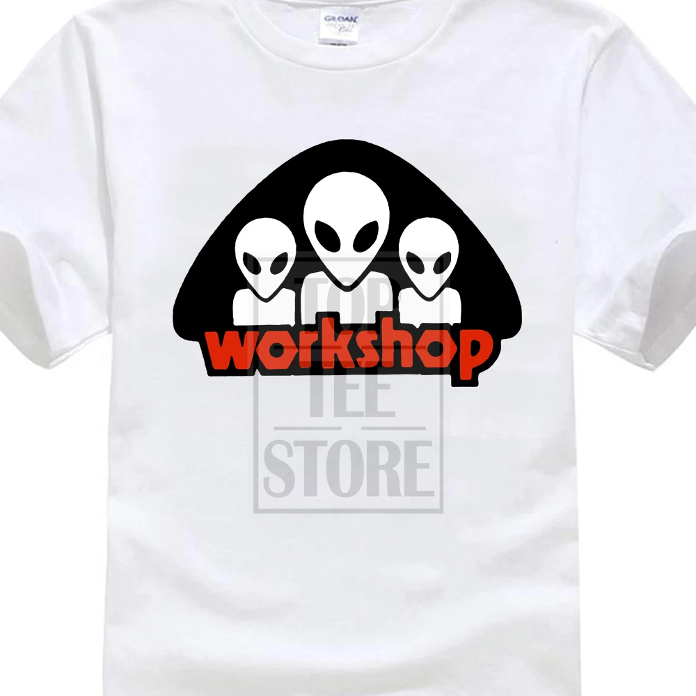 Новый Лето 2017 г. новые модные Alien Workshop логотип таможенный Отпечатано мужская футболка