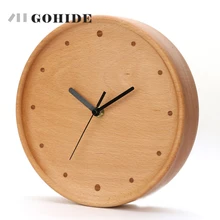 JUH New Arrival Simple Design Circular Wooden font b Wall b font font b Clock b