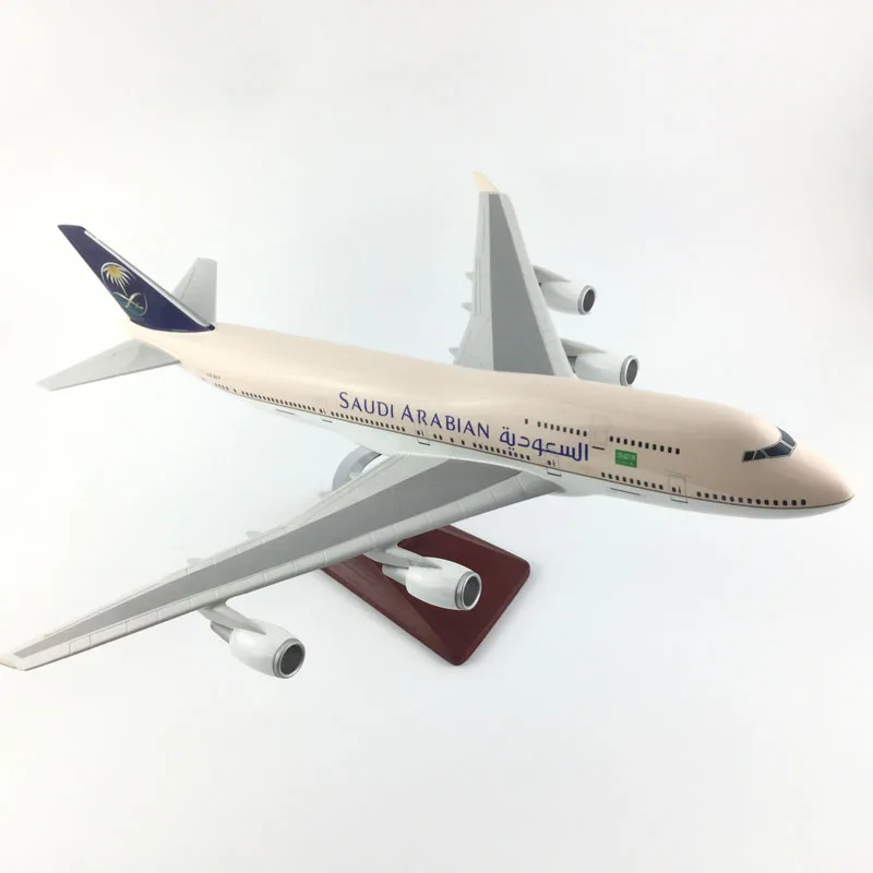 saudi arabian airlines 45-47 boeing747 saudi arabian aircraft model aircraft model simulation christmas toys gift for kids