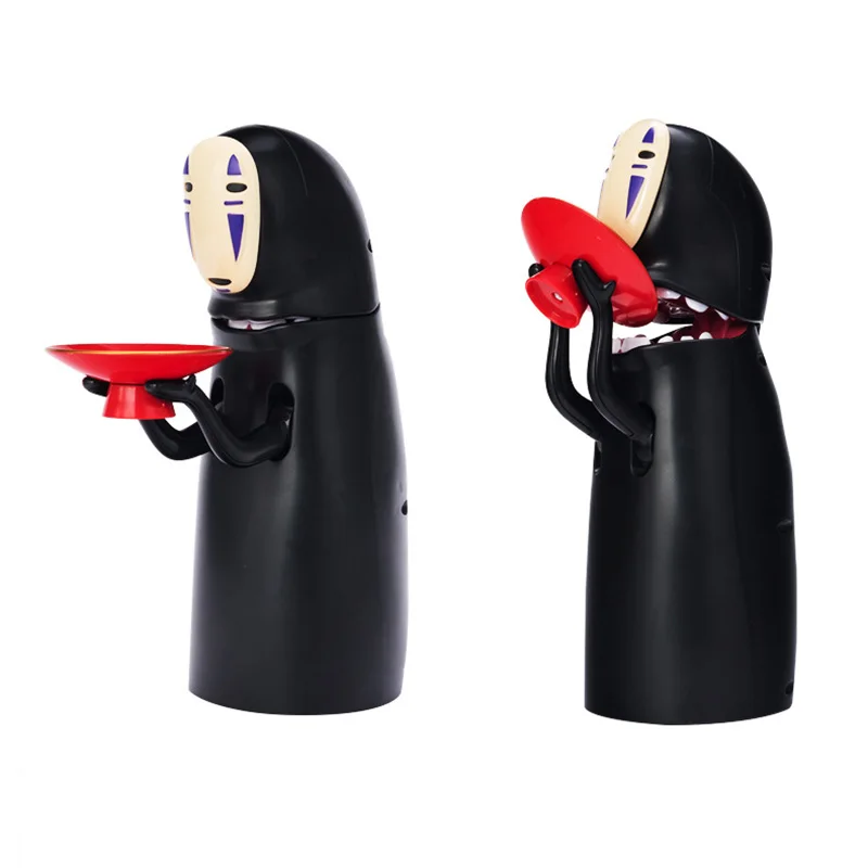 4pcs/lot No face Man Funny Money Box Spirited Away Coin Bank Eat Coins
