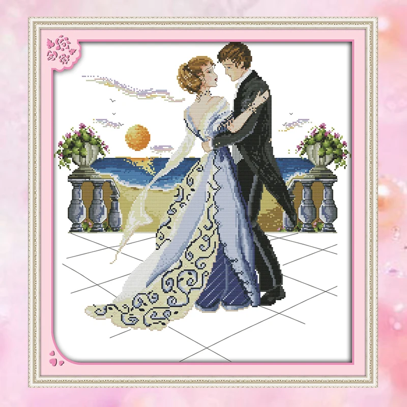 Joy Sunday Набор для вышивки крестом идеальный партнер DMC14CT11CT хлопок рукоделие комплект гостиная спальня живопись для детской комнаты