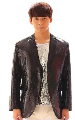 Only coat Мужские костюмы, дизайнерский многоцветный градиентный сценический костюм для певцов, мужской блейзер с блестками, Одежда для танцев, куртка, звездный стиль, платье в стиле панк - Цвет: Only coat