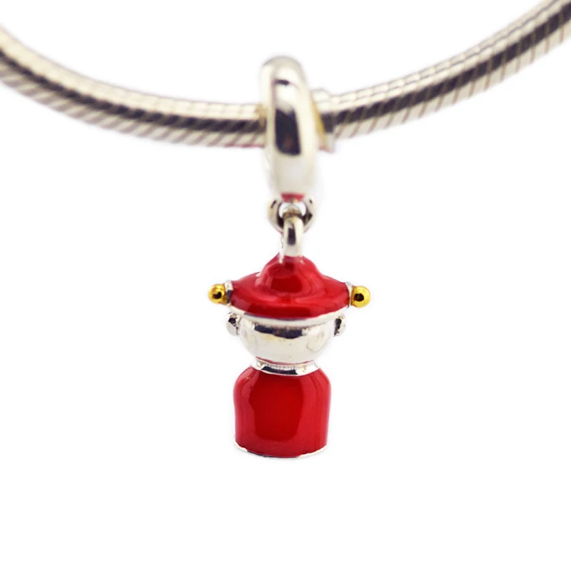 DIY подходит для бусины Pandora Браслеты Fortune and Luck Висячие Подвески с 14 K золото Серебро 925 пробы-ювелирные изделия