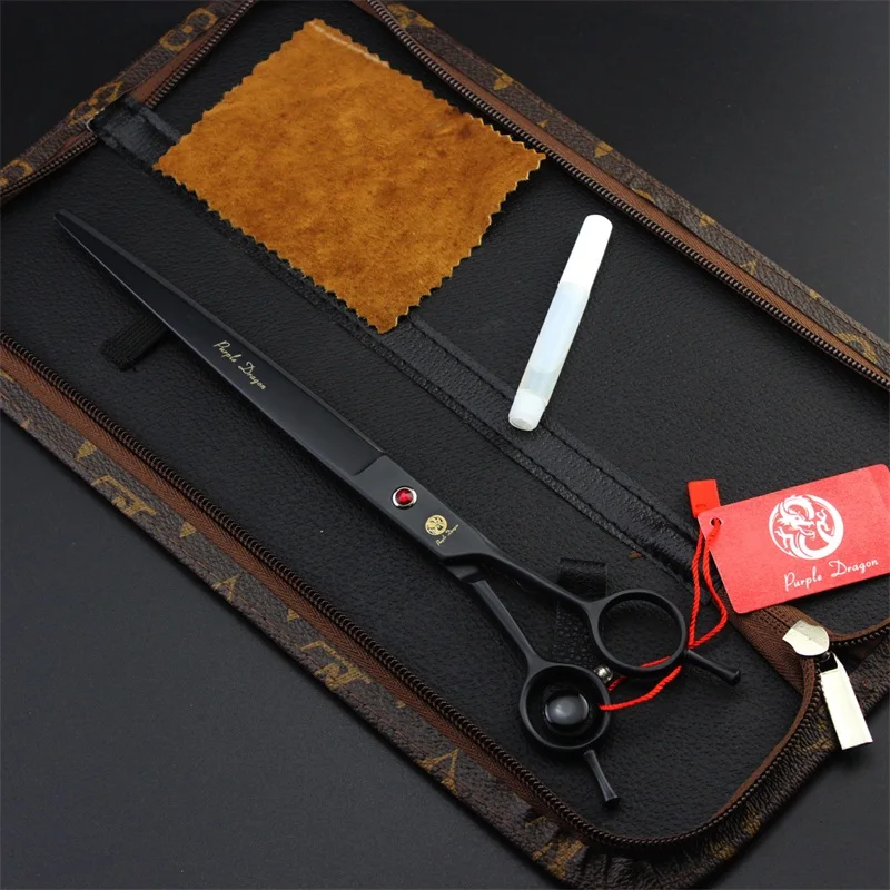 Purple Dragon 9 inch Professional Pet Scissors Dog Hair Cutting Shears Dog Grooming Scissors Straight Type High Quality (12)