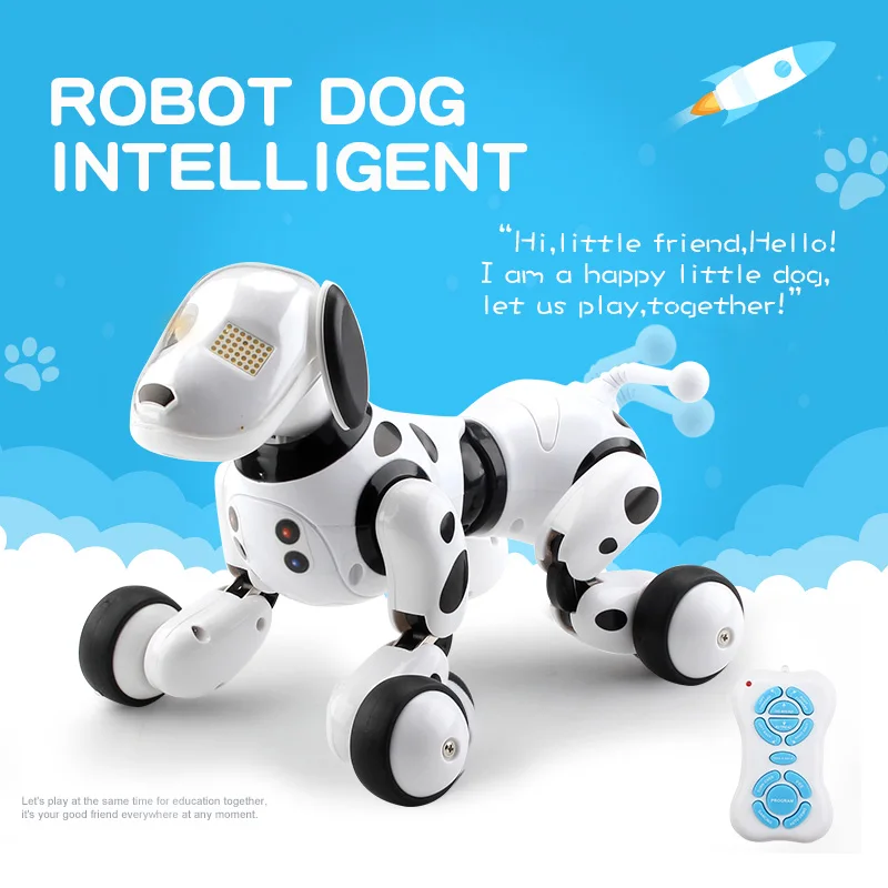 

Intelligent RC Robot Dog Toy Smart Electronic Pets Dog Kids Toy Cute Animals RC Intelligent Robot Gift Children Birthday Present