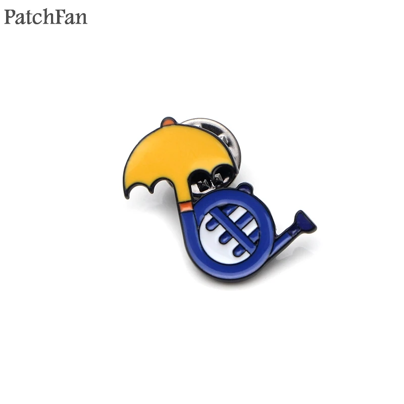 Patchfan How i met ваша мама французский Рог цинковые булавки рюкзак одежда броши для мужчин и женщин украшение на шляпку для значков медалей A1807